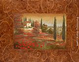 Tuscany Paintings - Fields of Tuscany I by Vivian Flasch